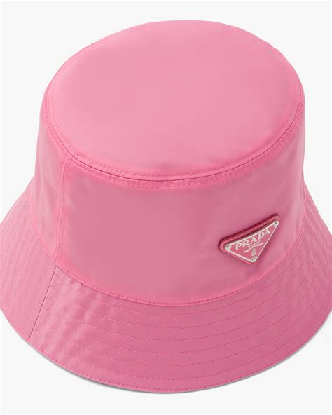 light pink prada bucket hat|hot pink Prada bucket hat.